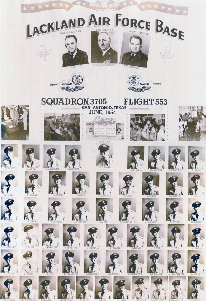 1954,Lackland AFB,Squadron 3705,Flight 553