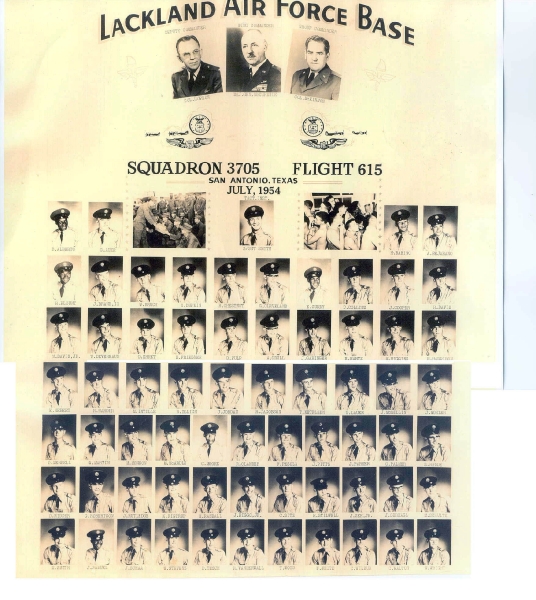 1954,Lackland AFB,Squadron 3705,Flight 615