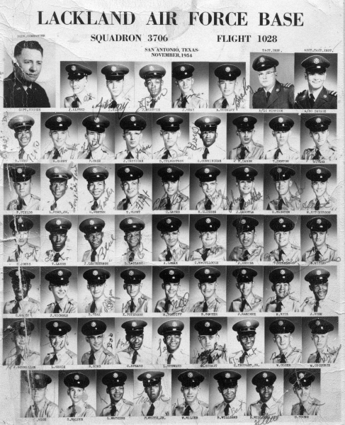 1954,Lackland AFB,Squadron 3706,Flight 1028