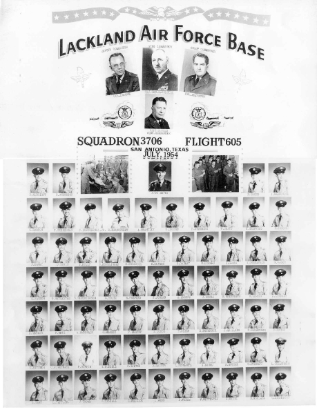 1954,Lackland AFB,Squadron 3706,Flight 605