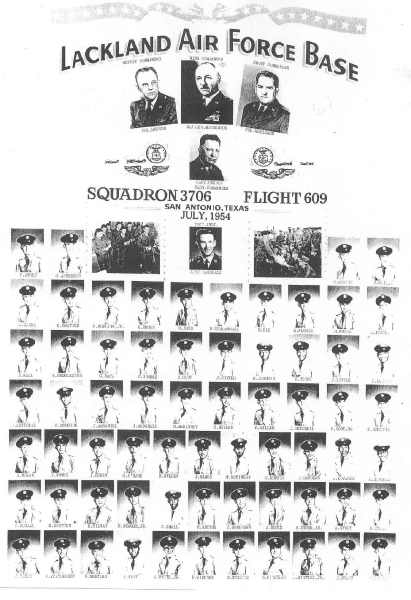 1954,Lackland AFB,Squadron 3706,Flight 609