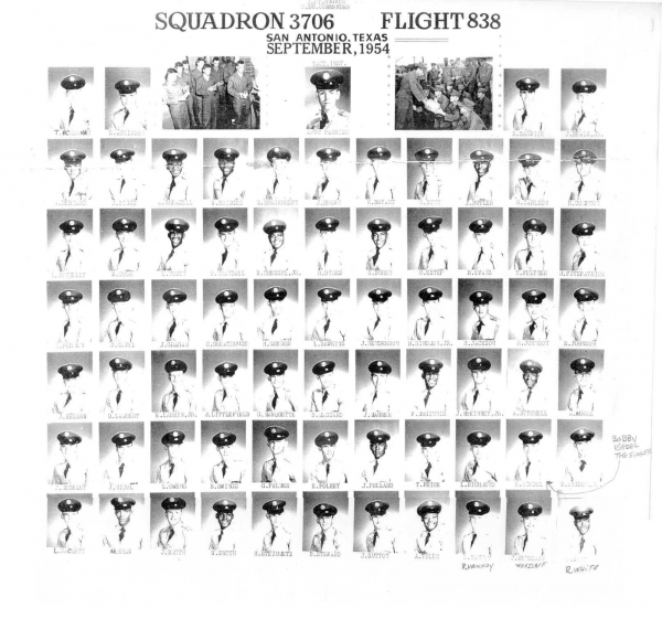 1954,Lackland AFB,Squadron 3706,Flight 838