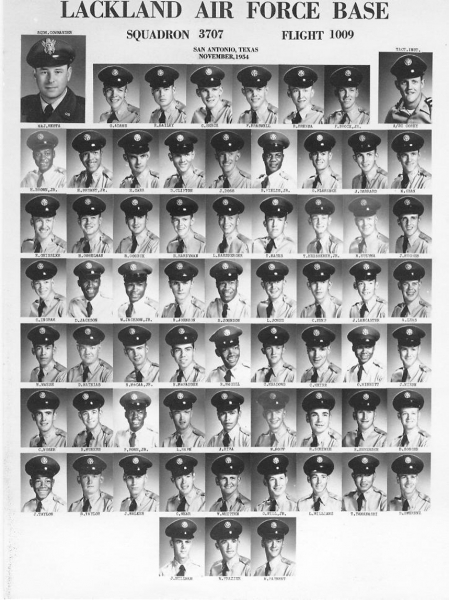 1954,Lackland AFB,Squadron 3707,Flight 1009