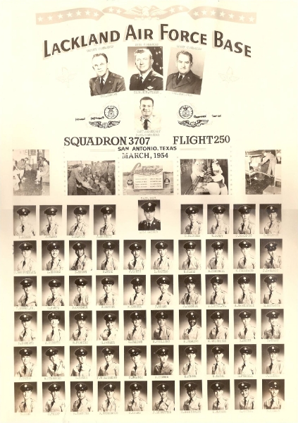 1954,Lackland AFB,Squadron 3707,Flight 250