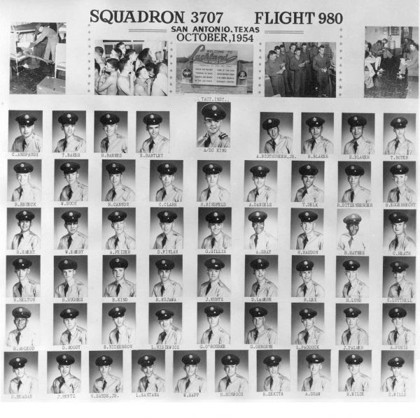 1954,Lackland AFB,Squadron 3707,Flight 980