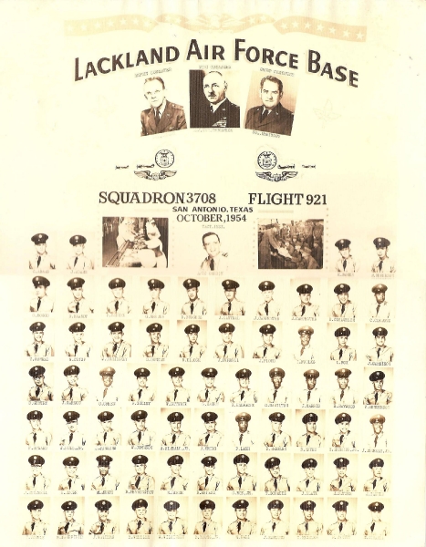1954,Lackland AFB,Squadron 3708,Flight 921