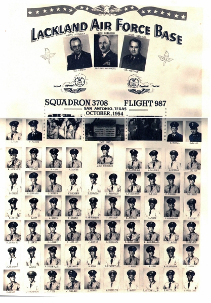 1954,Lackland AFB,Squadron 3708,Flight 987
