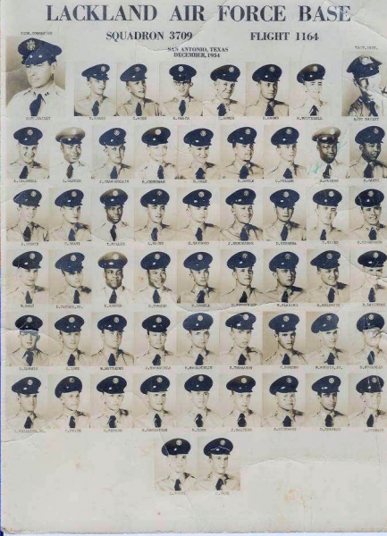 1954,Lackland AFB,Squadron 3709.Flight 1164