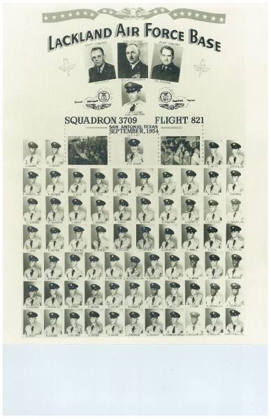 1954,Lackland AFB,Squadron 3709,Flight 821