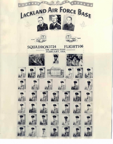 1954,Lackland AFB,Squadron 3724,Flight 106