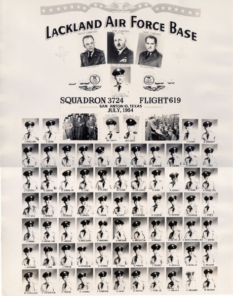 1954,Lackland AFB,Squadron 3724,Flight 619