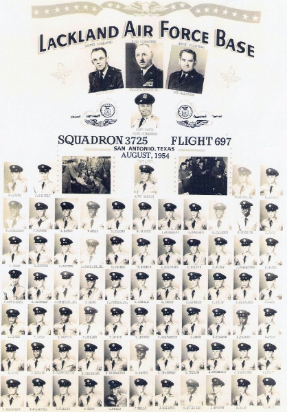 1954,Lackland AFB,Squadron 3725,Flight 697