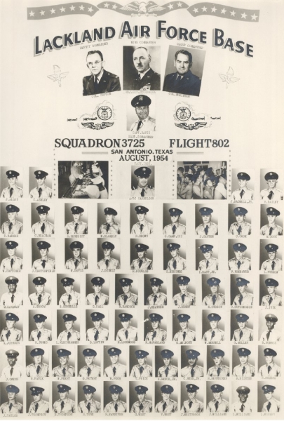 1954,Lackland AFB,Squadron 3725,Flight 802