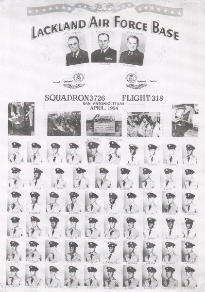 1954,Lackland AFB,Squadron 3726,Flight 318