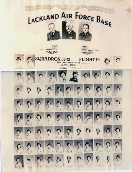 1954,Lackland AFB,Squadron 3743,Flight 19