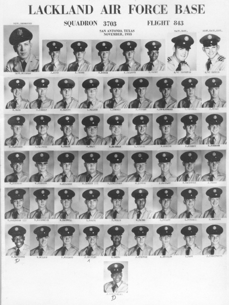 1955,Lackland AFB,Squadron 3703,Flight 843