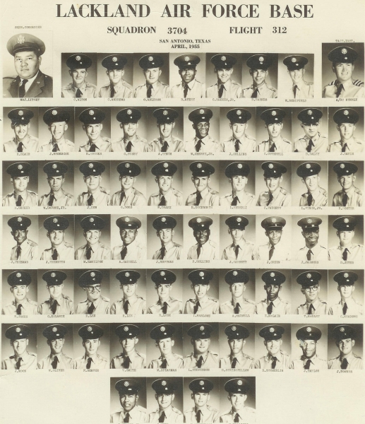 1955,Lackland AFB,Squadron 3704,Flight 312