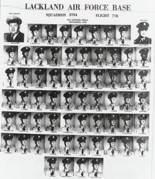 1955,Lackland AFB,Squadron 3704,Flight 778