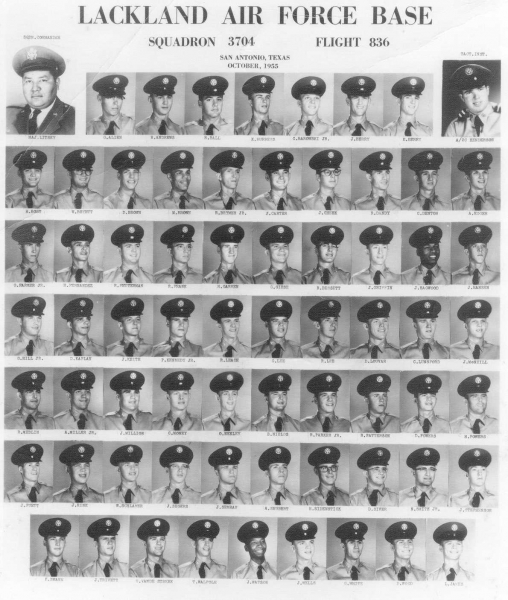 1955,Lackland AFB,Squadron 3704,Flight 836