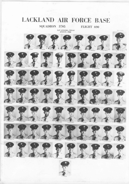 1955,Lackland AFB,Squadron 3705,Flight 690