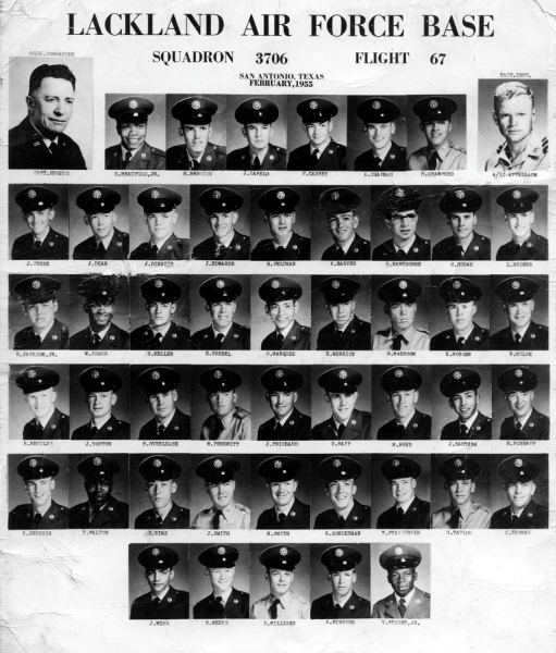 1955,Lackland AFB,Squadron 3706,Flight 67