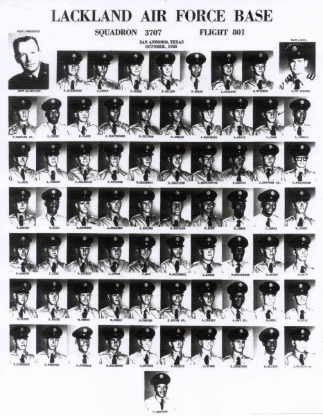 1955,Lackland AFB,Squadron 3707,Flight 801