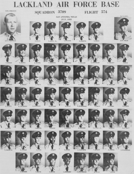 1955,Lackland AFB,Squadron 3709,Flight 574