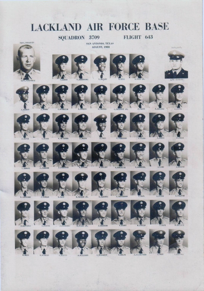 1955,Lackland AFB,Squadron 3709,Flight 643