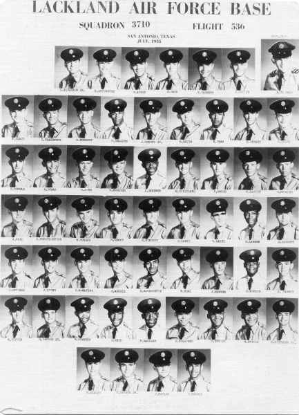 1955,Lackland AFB,Squadron 3710,Flight 536