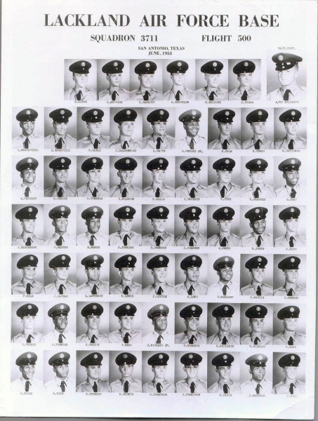 1955,Lackland AFB,Squadron 3711,Flight 500