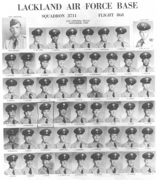 1955,Lackland AFB,Squadron 3711,Flight 868