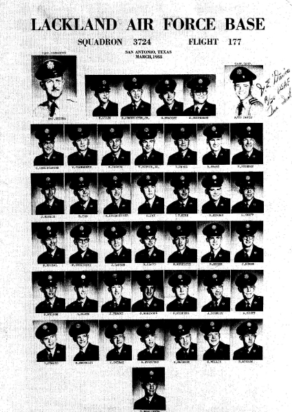 1955,Lackland AFB,Squadron 3724,Flight 177