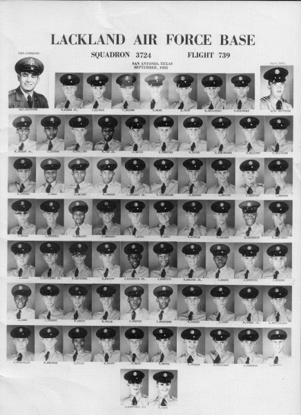 1955,Lackland AFB,Squadron 3724,Flight 739