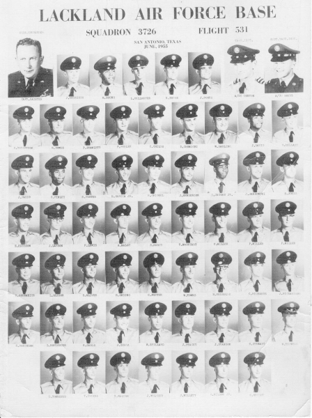 1955,Lackland AFB,Squadron 3726,Flight 531