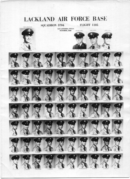 1956,Lackland AFB,Squadron 3704,Flight 1105