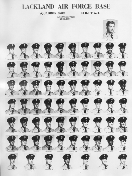 1956,Lackland AFB,Squadron 3709,Flight 574