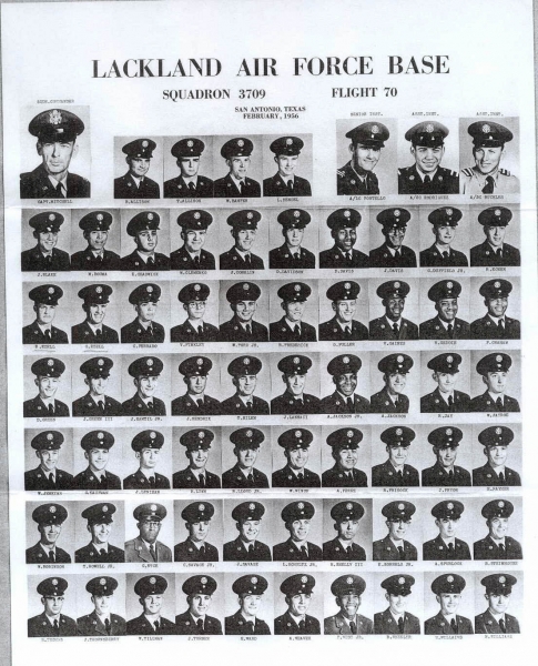 1956,Lackland AFB,Squadron 3709,Flight 70