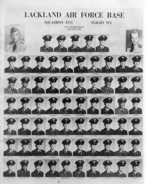 1956,Lackland AFB,Squadron 3711,Flight 971