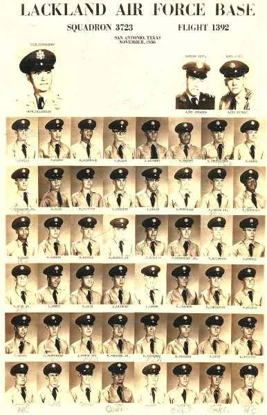 1956,Lackland AFB,Squadron 3723,Flight 1392