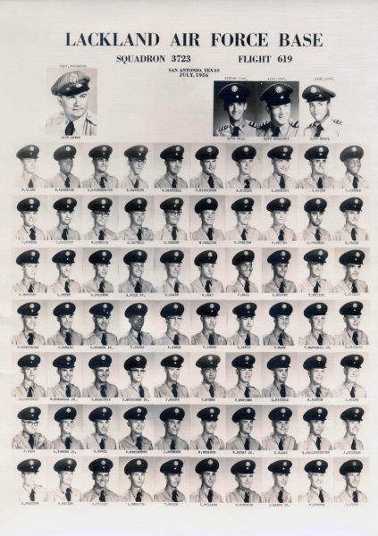 1956,Lackland AFB,Squadron 3723,Flight 619