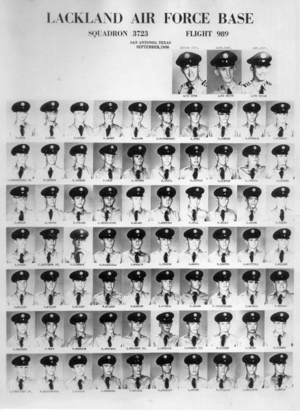 1956,Lackland AFB,Squadron 3723,Flight 989