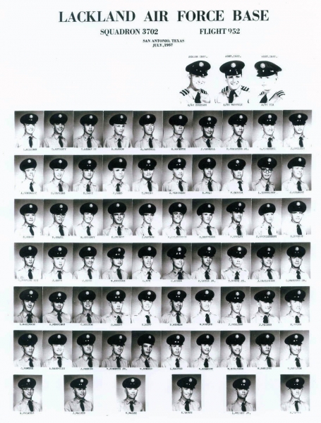 1957,Lackland AFB,Squadron 3702,Flight 952