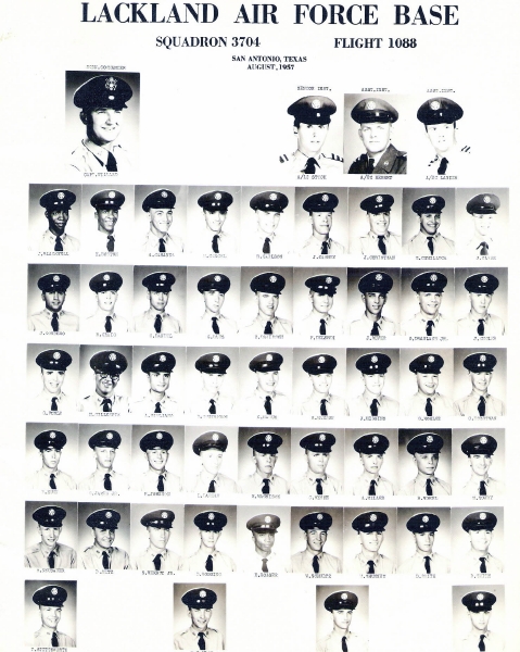 1957,Lackland AFB,Squadron 3704,Flight 1088