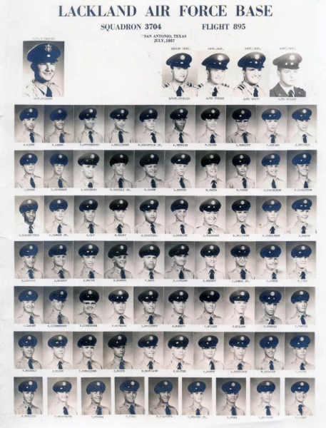 1957,Lackland AFB,Squadron 3704,Flight 895