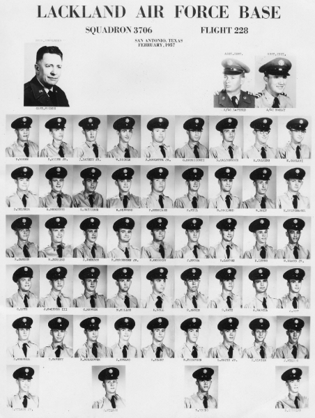 1957,Lackland AFB,Squadron 3706,Flight 228