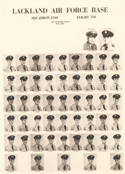 1957,Lackland AFB,Squadron 3709,Flight 708