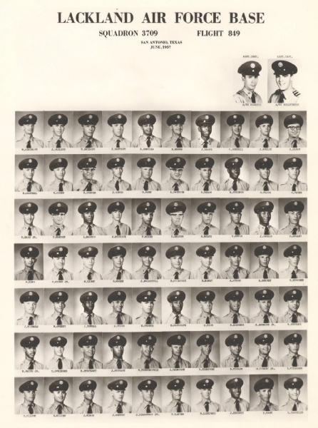 1957,Lackland AFB,Squadron 3709,Flight 849