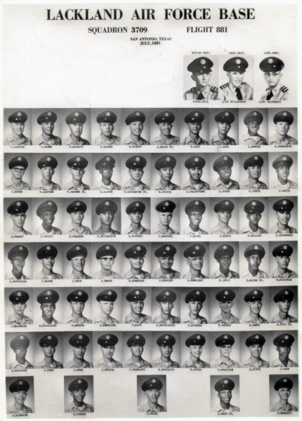 1957,Lackland AFB,Squadron 3709,Flight 881