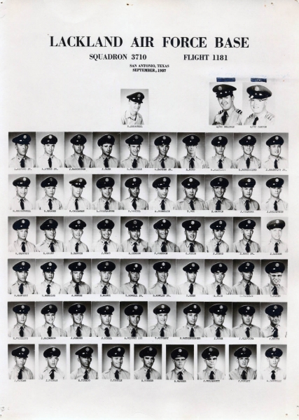 1957,Lackland AFB,Squadron 3710,Flight 1181