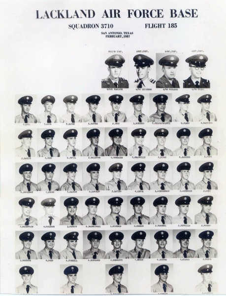 1957,Lackland AFB,Squadron 3710,Flight 185